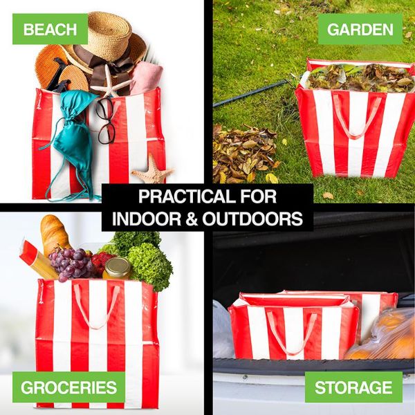 Jumbo Woven Bag - 70cm x 75cm x 25cm