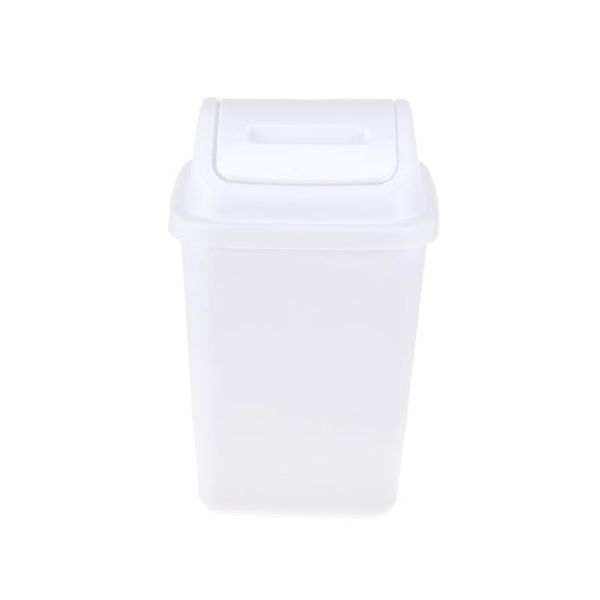 White Swing Top Bin - 5L