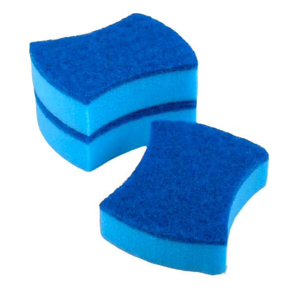 3 Pack Sponge With Top Scourer - 10cm x 8cm x 3cm