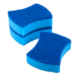 Load image into Gallery viewer, 3 Pack Sponge With Top Scourer - 10cm x 8cm x 3cm