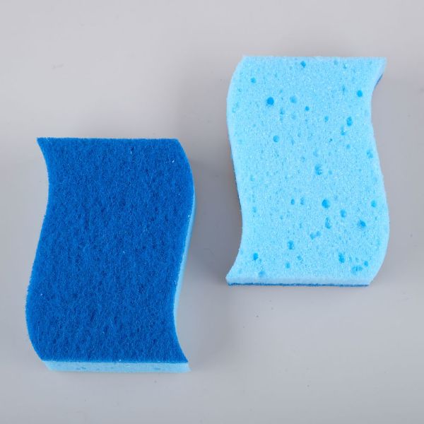 3 Pack Sponge With Top Scourer - 10.5cm x 7cm x 3cm