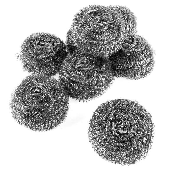 8 Pack Small Kleen Stainless Steel Scourers