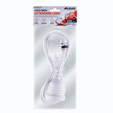 Load image into Gallery viewer, White 240V 10A Max Load Piggy Back Extension Lead - 1m