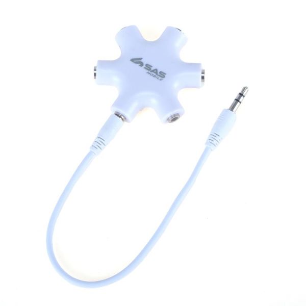 Universal 5 Port Headphone Adaptor