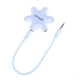 Load image into Gallery viewer, Universal 5 Port Headphone Adaptor