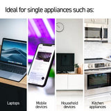 Load image into Gallery viewer, White 240V 10A Max Load 2400W Single Wall Adaptor