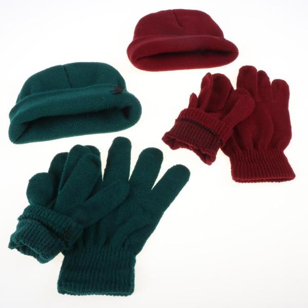 2 Pack Kids School Beanie & Gloves