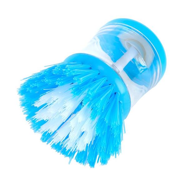 Palm Dish Brush With Soap Dispenser - 9cm x 5.5cm
