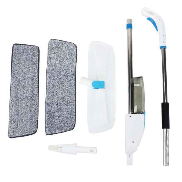 Deluxe Mop With Spray Function Built In Water Depot With 2 Microfibre Pads - 130cm