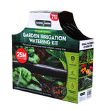 Load image into Gallery viewer, Micro Irrigation System Kit 70pc Black Includes: 23m Vinyl Pipe, Tap Adaptor, Drippers, Flow Valve, Connectors, Support Clips, Stakes & Clamps