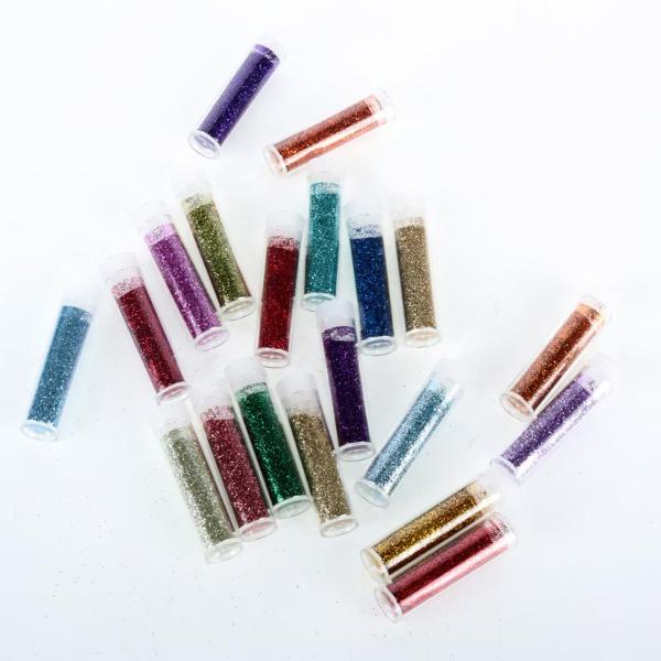 20 Pack Sparkly Glitter Tube