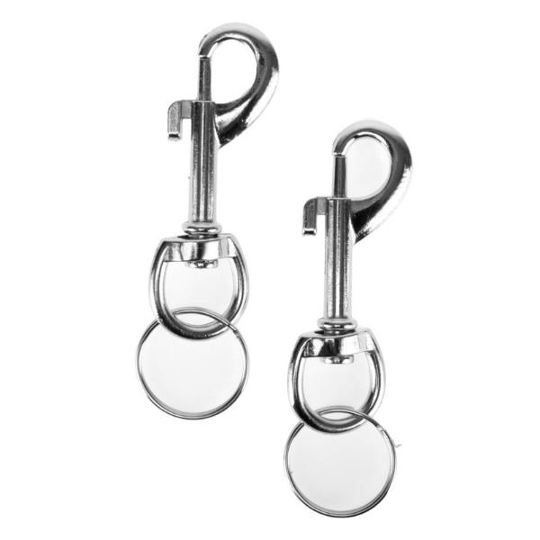 2 Pack Snap Hooks With Ring - 5kg