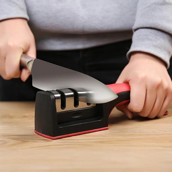 Kitchen Knife Sharpening Tool With 3 Slots