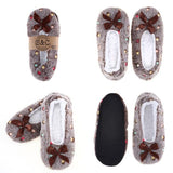 Load image into Gallery viewer, Women Footlet Sherpa Lined Spots Slippers
