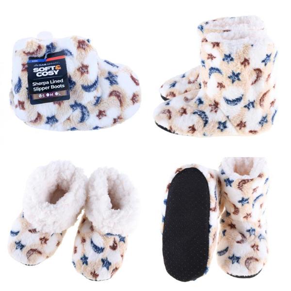 Kids Sherpa Lined Sky Boots Slippers