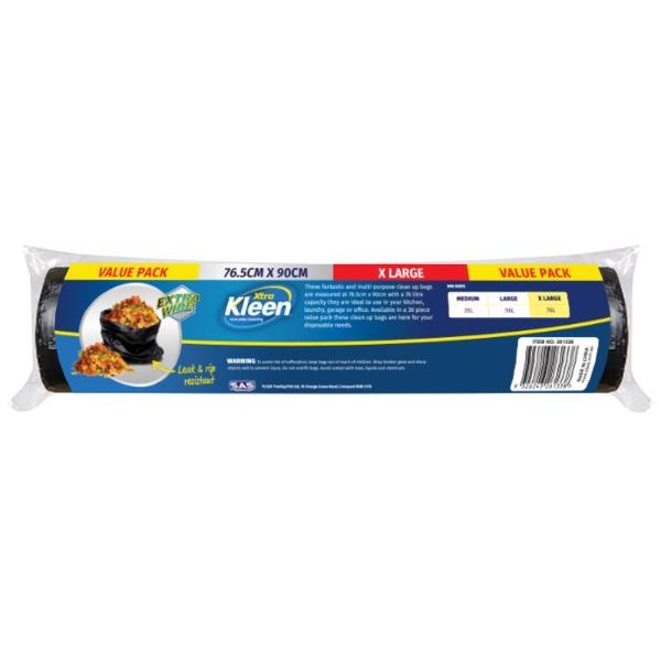 31 Pack Black Extra Large Bin Liner Garbage Bag