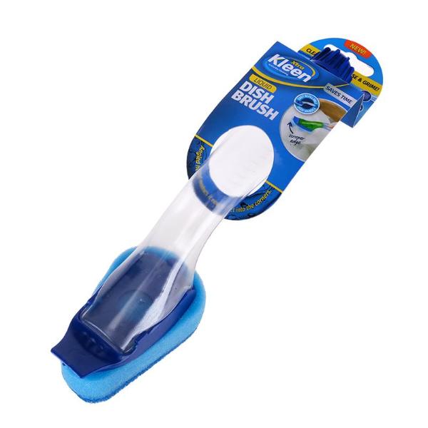 Dish Sponge & Scourer With Soup Dispensing Handle