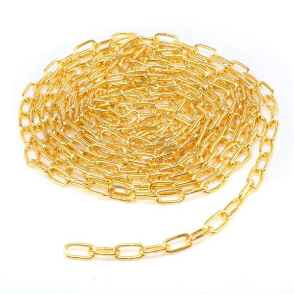 Gold Long Link Chain - 0.15cm x 0.25cm