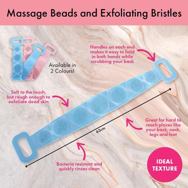 2 In 1 Back & Body Silicone Scrubber