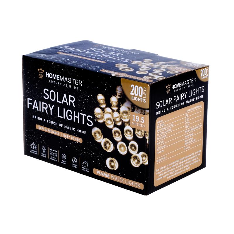 Warm White Led Solar Fairy Light - 19.5cm