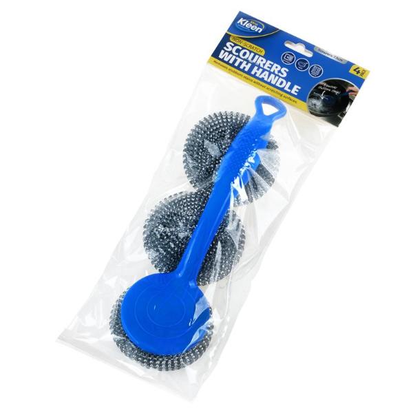 3 Pack Scourer With Handle