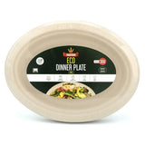 Load image into Gallery viewer, 30 Pack Oval Eco Friendly Wheat Straw Dinner Plate - 26cm