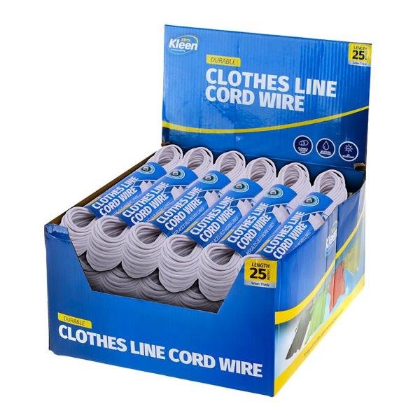 Clothes Line Replacement Cord Wire - 0.4cm x 25m