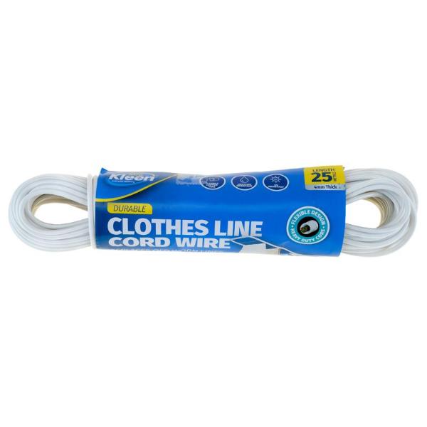 Clothes Line Replacement Cord Wire - 0.4cm x 25m