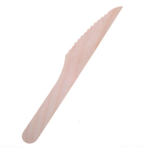 Eco-Friendly Wooden Knife - 16.5cm - 50pk