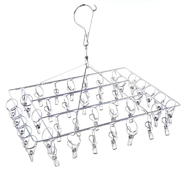 Stainless Steel Pegs Hanging Airer With 40 Pegs