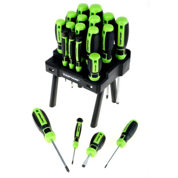 Screwdriver Set 20pcs Slotted & Phillips on Stand