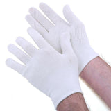 Load image into Gallery viewer, 5 Pack White Cleaning Cotton Blend With Dotted Grip Gloves - Medium - Large