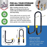 Load image into Gallery viewer, Wall Mounted Dual Hooks - 20cm x 12.5cm