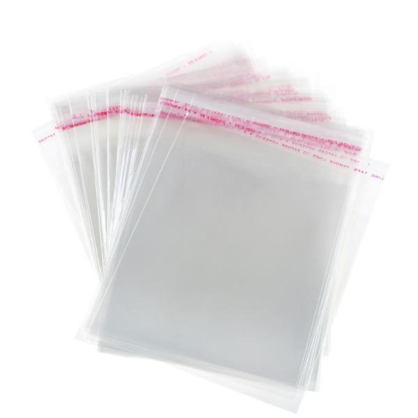 72 Pack Premium Peel & Seal Cellophane Bags - 10cm x 10cm