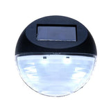 Load image into Gallery viewer, Illuminex Round Black Outdoor Solar Led Wall Warm White Light - 11cm