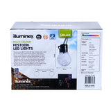 Load image into Gallery viewer, 20 Pack Multi Coloured Iluminex Solar Festoon Lights
