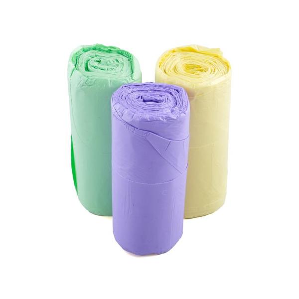 25 Pack Small Lavender Lemon Scented Tidy Garbage Bag With Handle - 12L