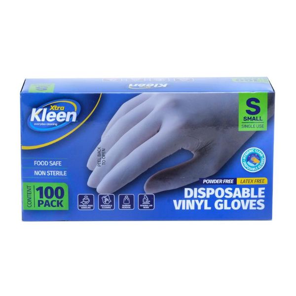 100 Pack Small Vinyl Disposable Gloves