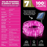 Load image into Gallery viewer, Rose Pink Led Solar Rope Light - 700cm