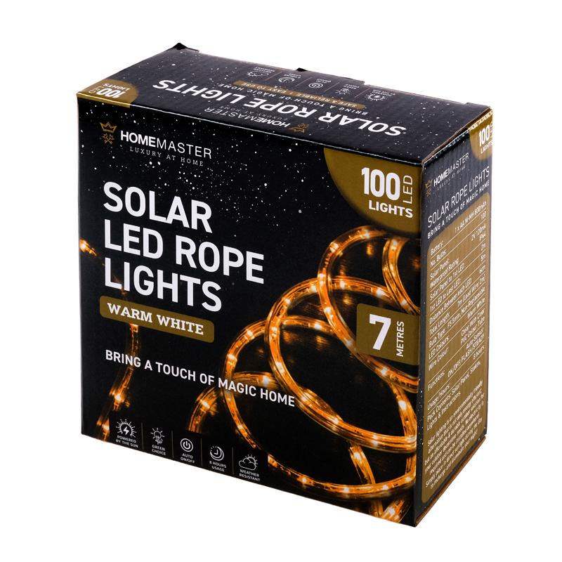Warm White Led Solar Rope Light - 700cm