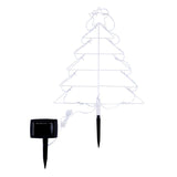 Load image into Gallery viewer, Multicolour Solar Light Led Silhouette Christmas Tree Stakes - 43cm x 51cm x 190cm