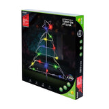 Load image into Gallery viewer, Multicolour Solar Light Led Silhouette Christmas Tree Stakes - 43cm x 51cm x 190cm