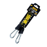 Load image into Gallery viewer, Yellow Heavy Duty Flat Bungee Cord With Carabiner - 50cm x 1.7cm x 0.4cm
