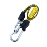Load image into Gallery viewer, Yellow Heavy Duty Flat Bungee Cord With Carabiner - 50cm x 1.7cm x 0.4cm
