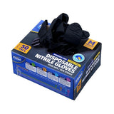 Load image into Gallery viewer, 50 Pack Black Medium Powder Free Disposable Gloves
