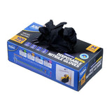 Load image into Gallery viewer, 100 Pack Black Medium Powder Free Disposable Gloves