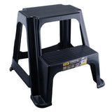 Load image into Gallery viewer, Black 2 Step Stool - 46cm x 47cm x 40.5cm
