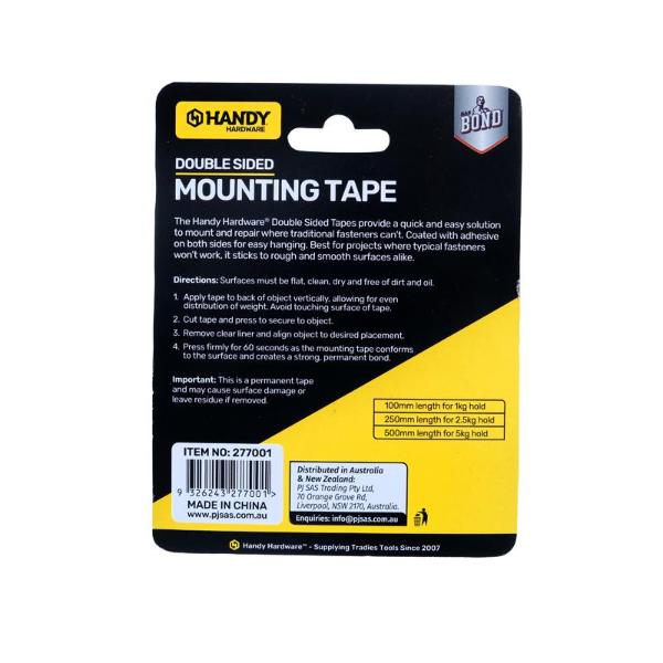 Double Sided Mounting Tape - 4.8cm x 10m