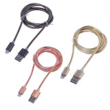 Load image into Gallery viewer, Assorted Charge &amp; Sync USB A To 8 Pin Metal Cable - 100cm
