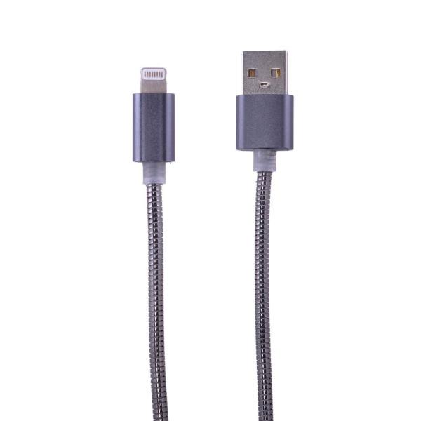 Assorted Charge & Sync USB A To 8 Pin Metal Cable - 100cm